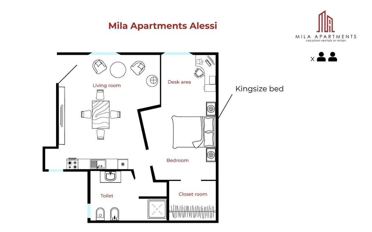 Mila Apartments Alessi Milão Exterior foto